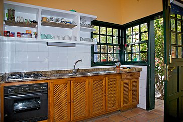 Ferienhaus in Los Llanos de Aridane - Offene Küche mit eigener Terrasse