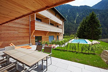 Ferienwohnung in St. Gallenkirch - Schwimmbad, offen im Winter und Sommer