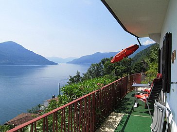 Ferienwohnung in Ronco sopra Ascona - Balkon