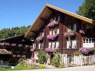 Ferienwohnung in Hasliberg-Goldern - Bauernhaus im Sommer