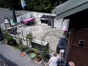 Ferienhaus in Schwanden - Terrasse