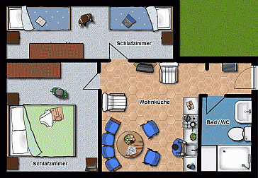 Ferienwohnung Grundrissplan 1