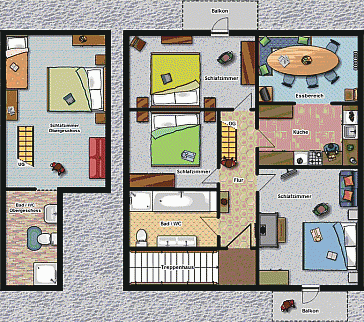 Ferienwohnung Grundrissplan 1