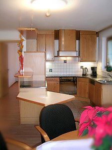 Ferienwohnung in Samnaun-Compatsch - 4-Zimmerwohnung - Küche