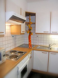 Ferienwohnung in Samnaun-Compatsch - 3-Zimmerwohnung - Küche