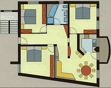 Ferienwohnung Grundrissplan 2