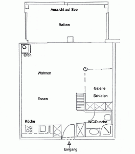 Ferienwohnung Grundrissplan 1