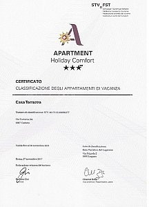 Ferienwohnung in Caslano - Zertifikat