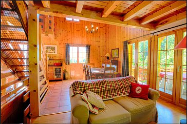 Ferienhaus in Les Collons - Wohnraum