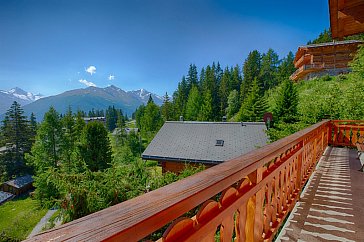 Ferienhaus in Les Collons - Aussicht Sommer