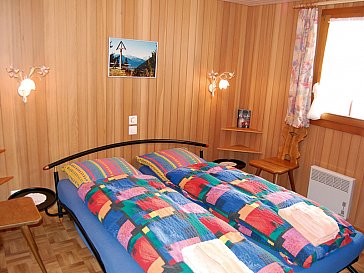 Ferienhaus in Riederalp - Blick in die Schlafzimmer