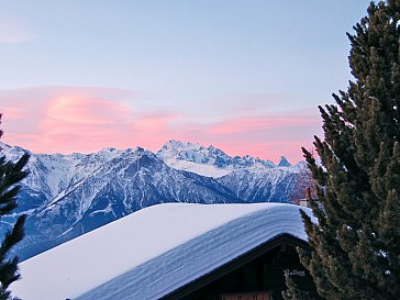 Ferienhaus in Riederalp - Aussicht vom Familienzimmer