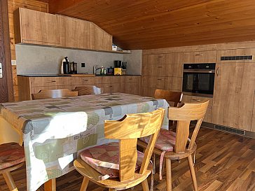 Ferienhaus in Saas-Grund - Küche im DGD
