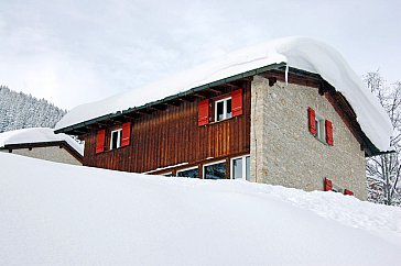 Ferienhaus in Valbella - Skihütte Lenzerheide im Winter