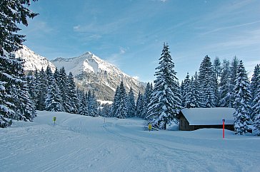 Ferienhaus in Valbella - Die Skipiste an der Skihütte Lenzerheide