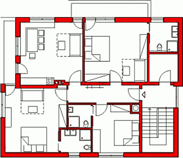 Ferienwohnung Grundrissplan 1