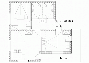 Ferienwohnung Grundrissplan 1