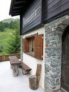 Ferienhaus in Zermatt - Terrasse Ost