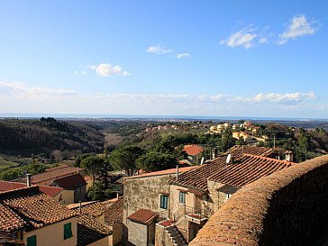 Ferienhaus in Montescudaio - Aussicht von Montescudaio