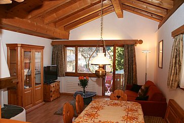 Ferienwohnung in Klosters - Wohnzimmer