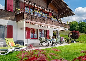 Ferienwohnung in Aeschlen ob Gunten - Terrasse