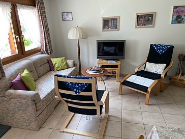 Ferienwohnung in Münster - Wohnzimmer mit Schwedenofen