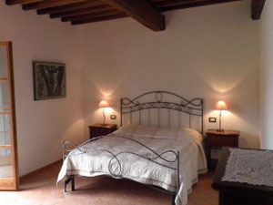 Ferienwohnung in Castelmuzio - Das Schlafzimmer