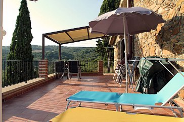 Ferienwohnung in Rosignano Marittimo - Die Terrasse
