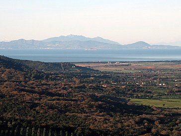 Ferienwohnung in Gavorrano - Panoramablick aus unserem Garten