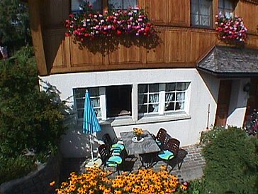 Ferienwohnung in Appenzell - Gartensitzplatz