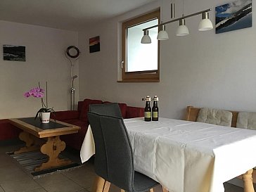 Ferienwohnung in Tschlin - Wohnzimmer