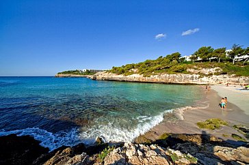 Ferienhaus in Porto Cristo-Cala Romàntica - Cala Anguila im Sommer