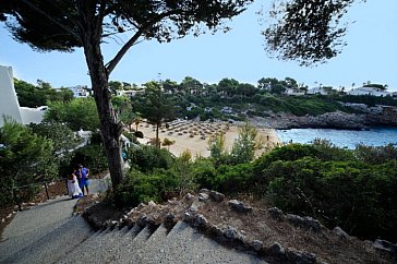 Ferienhaus in Porto Cristo-Cala Romàntica - Cala Anguila im Sommer