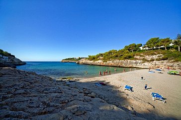 Ferienwohnung in Porto Cristo-Cala Romàntica - Cala Anguila im Sommer