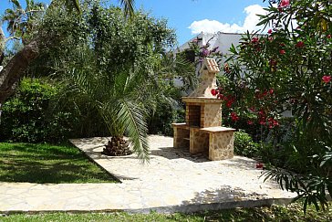 Ferienwohnung in Porto Cristo-Cala Romàntica - Garten mit gemauertem Grill