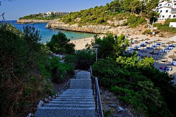 Ferienwohnung in Porto Cristo-Cala Romàntica - Cala Anguila im Sommer