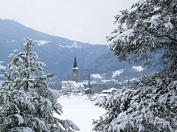 Ferienwohnung in Sagogn - Dorfansicht im Winter