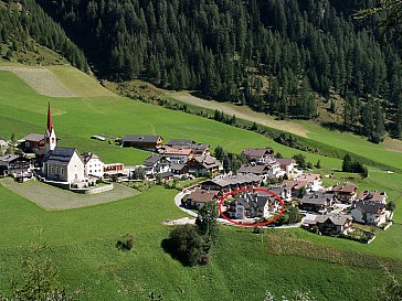Ferienwohnung in Lappach - Residence Sonneck - Lage im Dorf Lappach