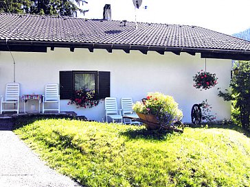 Ferienwohnung in Karersee-Welschnofen - Manasarde Gartenanteil (nur im Sommer)