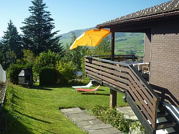 Ferienhaus in Appenzell - Terrasse und Garten