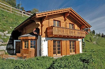 Ferienhaus in Les Collons - Das Chalet Les Collons im Sommer