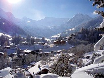 Ferienhaus in Adelboden - Blick vom Chalet