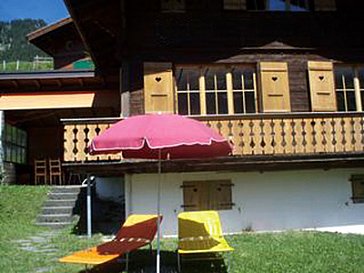 Ferienhaus in Adelboden - Das Chalet im Sommer