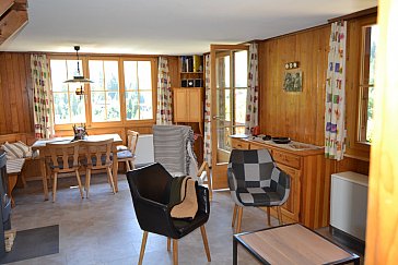Ferienhaus in Adelboden - Im Wohnraum