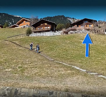 Ferienhaus in Adelboden - Weg zum Haus (Kundenfoto)