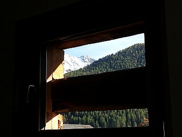 Ferienwohnung in Reckingen - Aussicht im Bett liegend