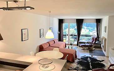 Ferienwohnung in Lugano-Cadro - Wohnbereich