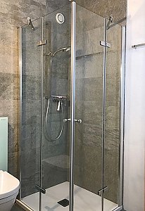 Ferienwohnung in Lugano-Cadro - Dusche