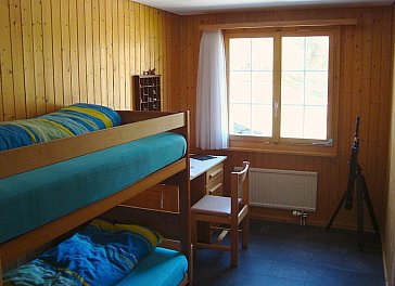 Ferienhaus in Lumbrein - Kinderschlafzimmer mit Kajütenbett OG