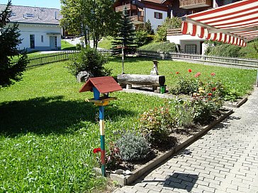 Ferienhaus in Lumbrein - Terrasse EG